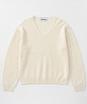 ニット セーター カシミヤブレンドVネックニッ...の詳細画像1