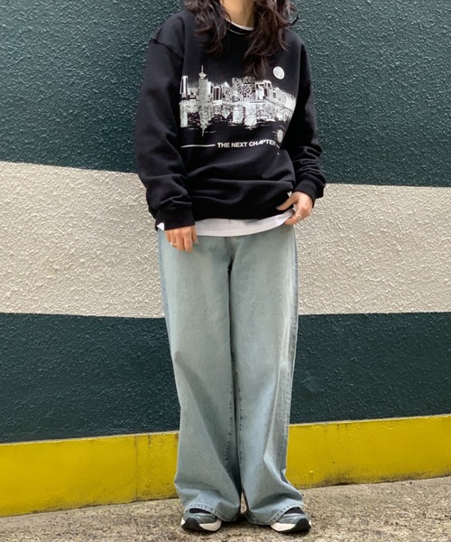 「mi via loca」 スウェットカットソー X-LARGE トップグレー レディース_画像4