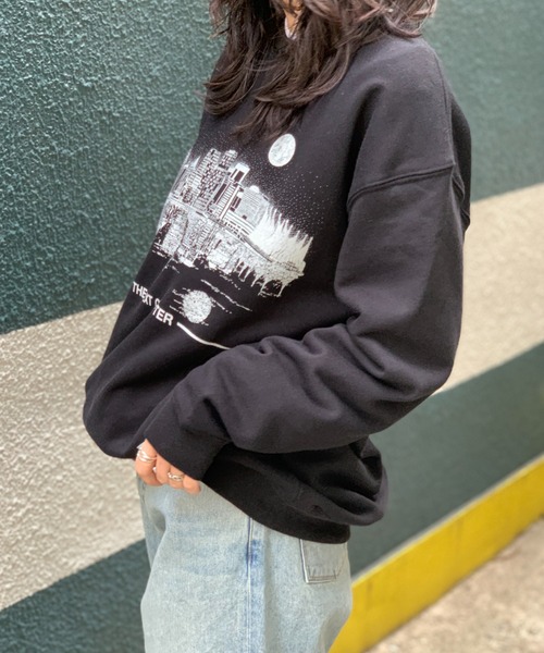 「mi via loca」 スウェットカットソー X-LARGE トップグレー レディース_画像7