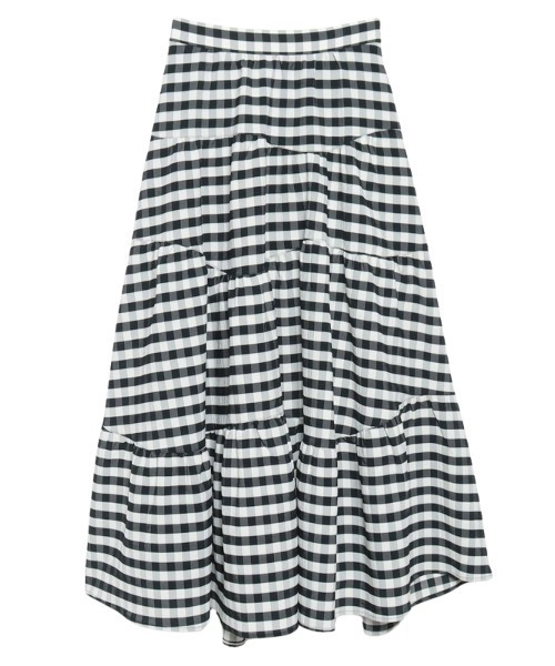 anuans（アニュアンス） ロングスカート MEDIUM ブラック レディース