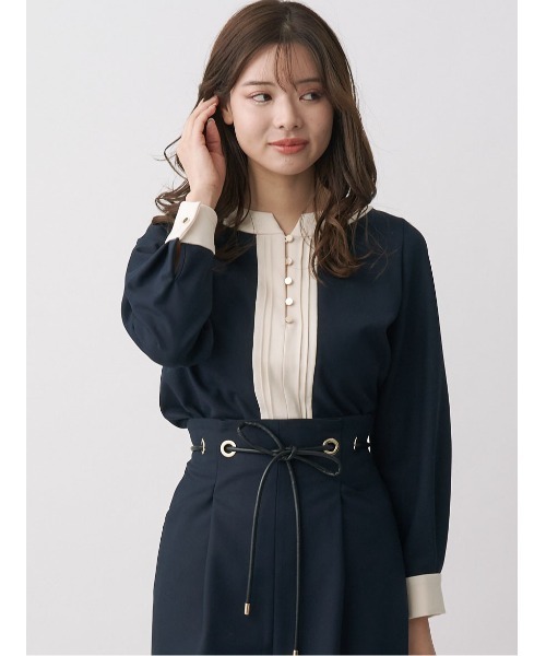 「TONAL」 長袖ブラウス 38 グレー レディース_画像3