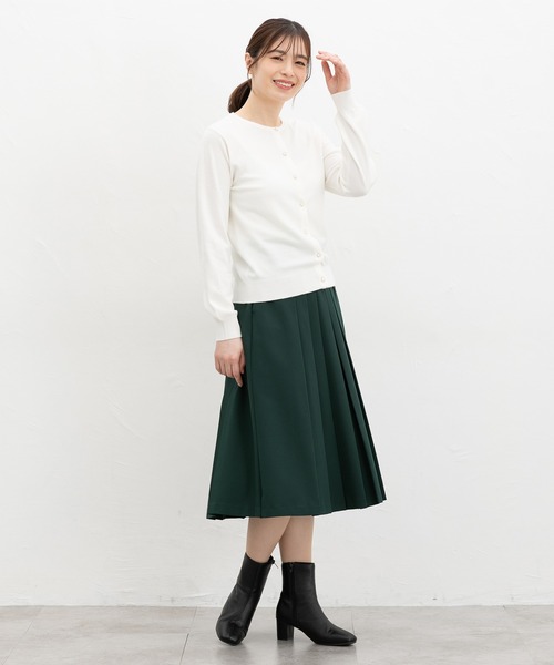 「Honeys」 「GLACIER」ニットカーディガン LL 杢グレー レディース_画像4