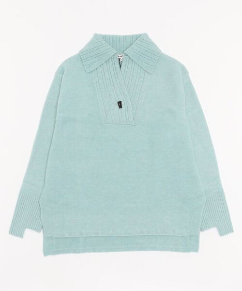 「venit」 長袖ニット ONE SIZE ライトブルー レディース_画像2