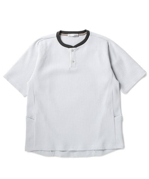 narifuri（ナリフリ） ヘンリーネック tシャツ マルチワッフルヘンリー