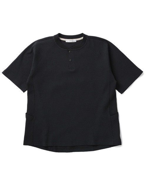 narifuri（ナリフリ） ヘンリーネック tシャツ マルチワッフルヘンリー