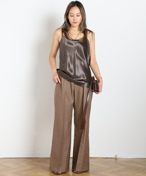 AP STUDIO キャミソール サテンキャミソール : ZOZOTOWN Yahoo!店