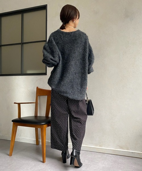 「DouDou」 イージーパンツ FREE ブラック レディース_画像7