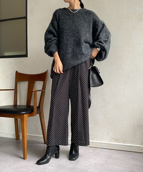 「DouDou」 イージーパンツ FREE ブラック レディース_画像8