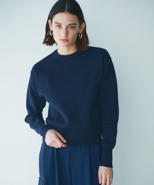 「N.O.R.C」 長袖ニット フリー ネイビー レディース_画像9