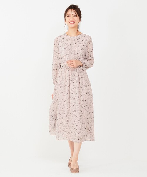 「ANY SIS」 長袖ワンピース 1 ピンク レディース_画像5