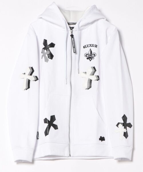 パーカー (RM)「LUXE/R GOLF」ストレッチ ポンチ クロスワッペン 長袖