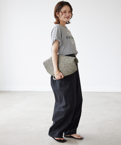 「MADE IN MADA」 かごバッグ FREE チャコールグレー レディース_画像3
