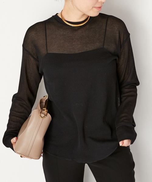 「Deuxieme Classe」 長袖カットソー FREE ホワイト レディース_画像2