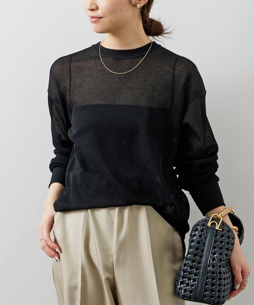 「Deuxieme Classe」 長袖カットソー FREE ホワイト レディース_画像6