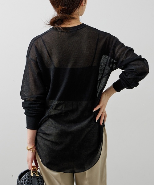 「Deuxieme Classe」 長袖カットソー FREE ホワイト レディース_画像9