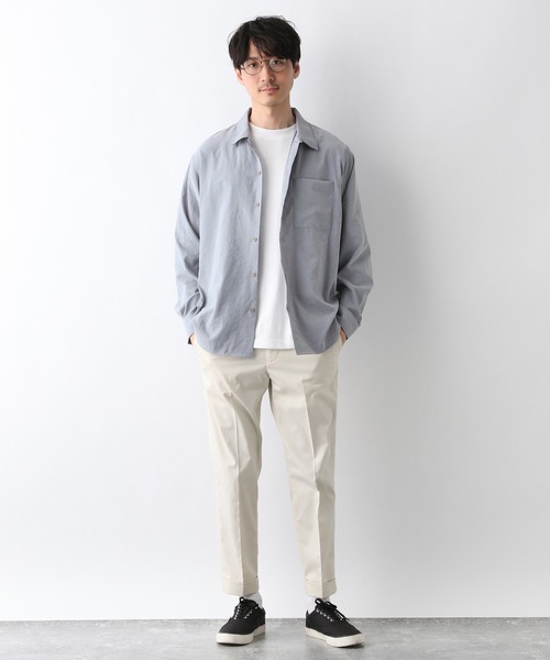 「GLOBAL WORK」 パンツ MEDIUM グレー メンズ_画像7