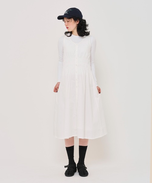 「TINA:JOJUN」 長袖カットソー M ピンクベージュ レディース_画像3