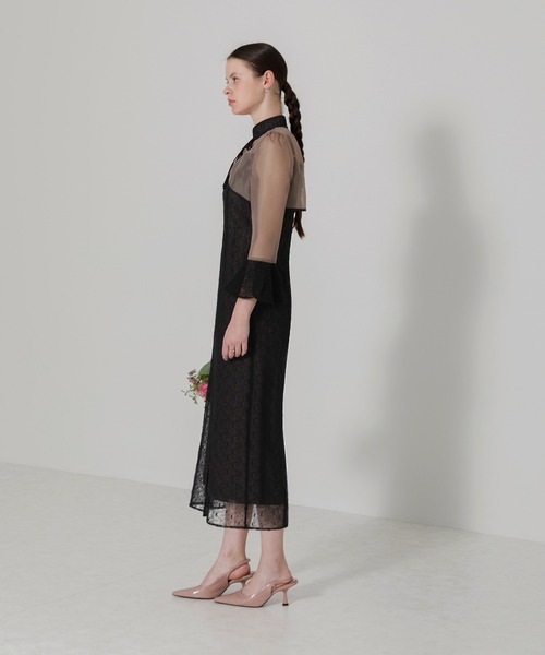 「Leja」 コンビワンピース SMALL グレー レディースの画像