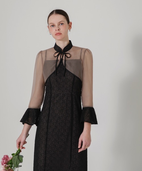 「Leja」 コンビワンピース SMALL グレー レディースの画像