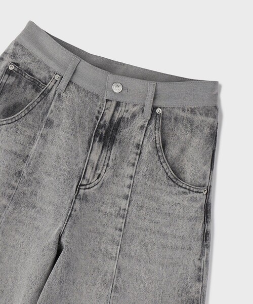 ワイドパンツ パンツ クロップトバレルパンツ レディースの画像