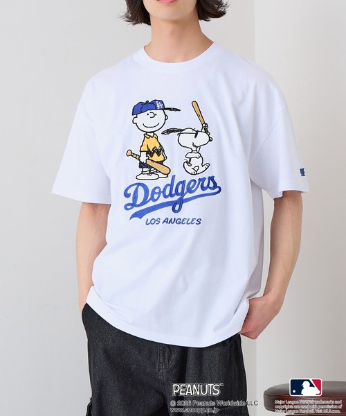 PEANUTS tシャツ 「PEANUTS×MLB」「GWのレジャーに」MLB×スヌーピー