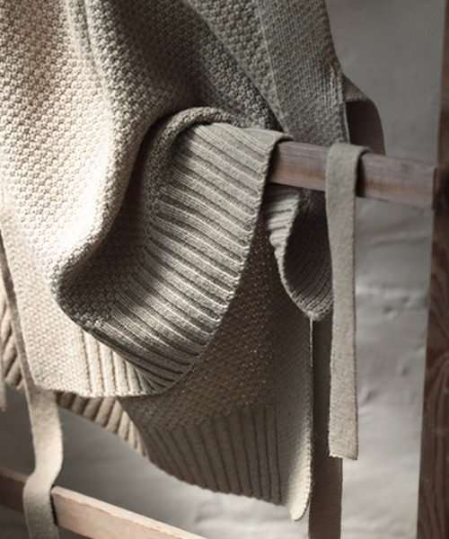 「soulberry」 半袖ニット LL ベージュ レディース_画像9