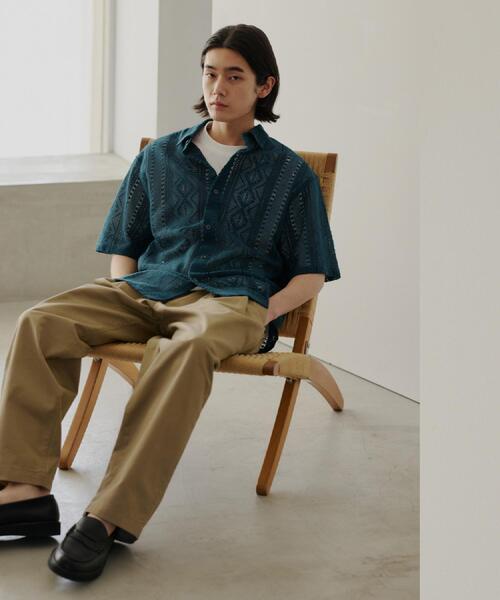 THE SHOP TK シャツ 半袖 「2点セット」クラフトレース 半袖シャツ＋