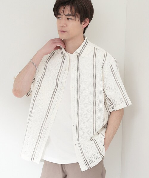 THE SHOP TK シャツ 半袖 「2点セット」クラフトレース 半袖シャツ＋