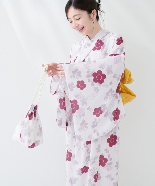 natural couture 浴衣 「MARY QUANTコラボ」NEW2WAY浴衣 レディース