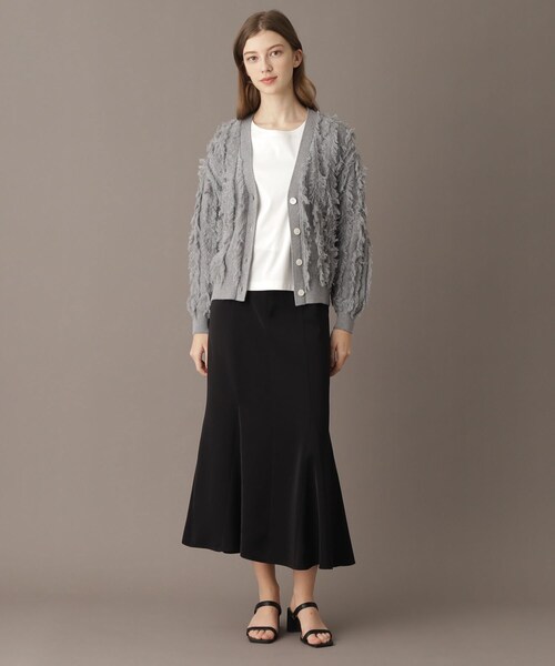 「DRESSTERIOR」 ニットカーディガン 36 アイボリー レディース_画像8