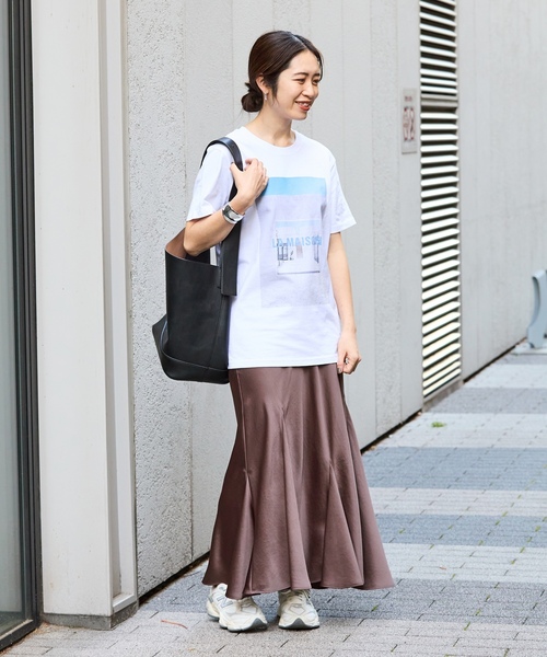 「IENA」 フレアスカート 38 ホワイト レディース_画像6