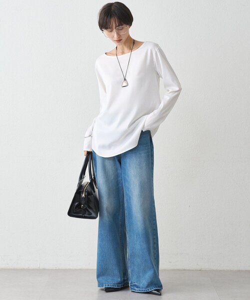「LOUNGEDRESS」 長袖シャツ FREE オフホワイト レディースの画像