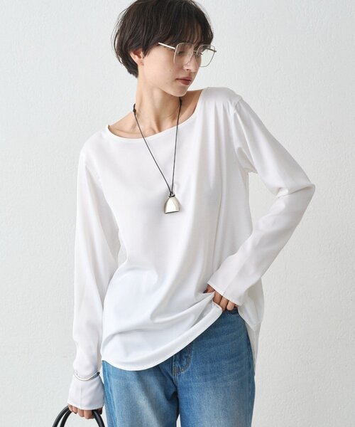 「LOUNGEDRESS」 長袖シャツ FREE オフホワイト レディースの画像