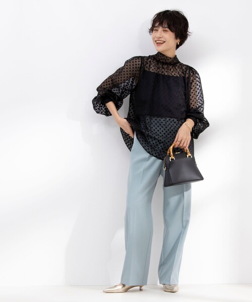 「NOLLEY'S」 パンツ 38 ミント レディース_画像7