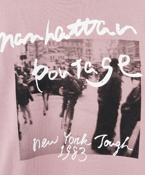 「Manhattan Portage」 プルオーバーパーカー L ピンク レディース_画像6