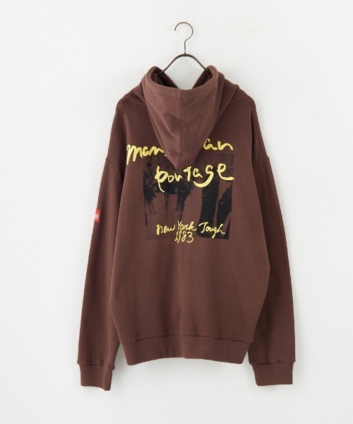 「Manhattan Portage」 プルオーバーパーカー L ピンク レディース_画像8