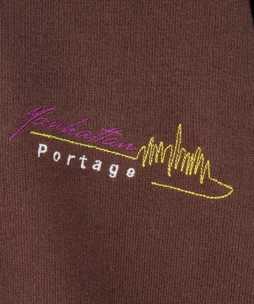 「Manhattan Portage」 プルオーバーパーカー L ピンク レディース_画像9