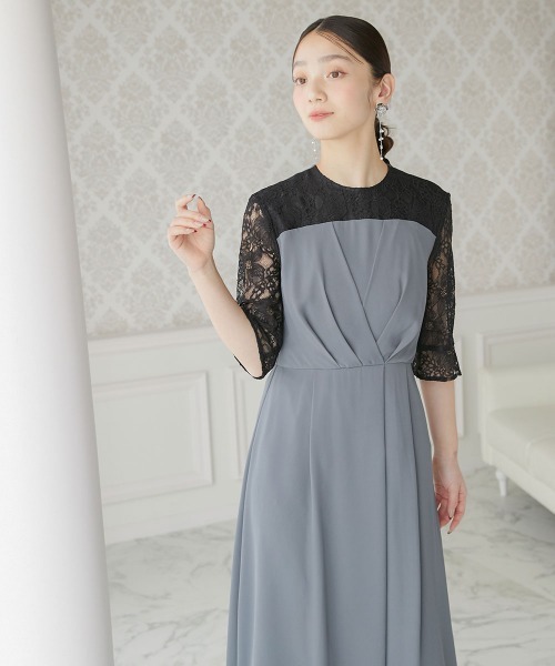 「Jolie et Jolie」 コンビワンピース M グレー レディースの画像