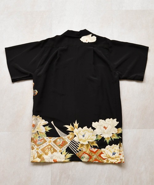 ブラウス シャツ 着物リメイク maison utatane シャツ/ブラウス 扇影の華 レディース メンズの画像