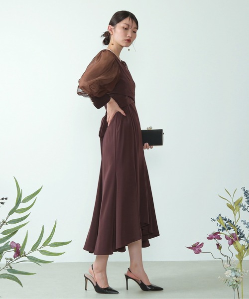 「Kana」 コンビワンピース M ブラウン レディース_画像8