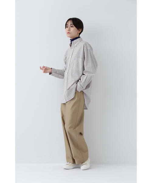「PARROTT CANVAS」 長袖シャツ「PARROTT CANVASコラボ」 MEDIUM グリーン レディース_画像10