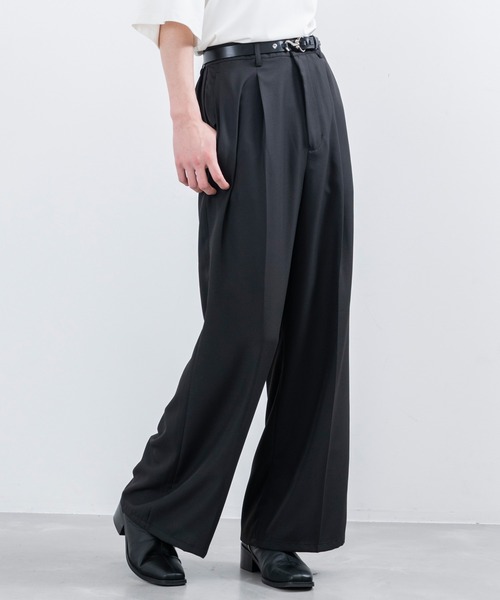 「JUNRED」 スラックス M ブラック メンズ_画像2