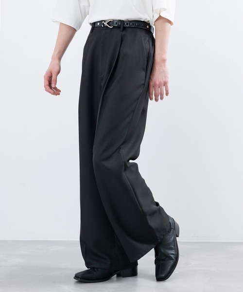 「JUNRED」 スラックス M ブラック メンズ_画像3
