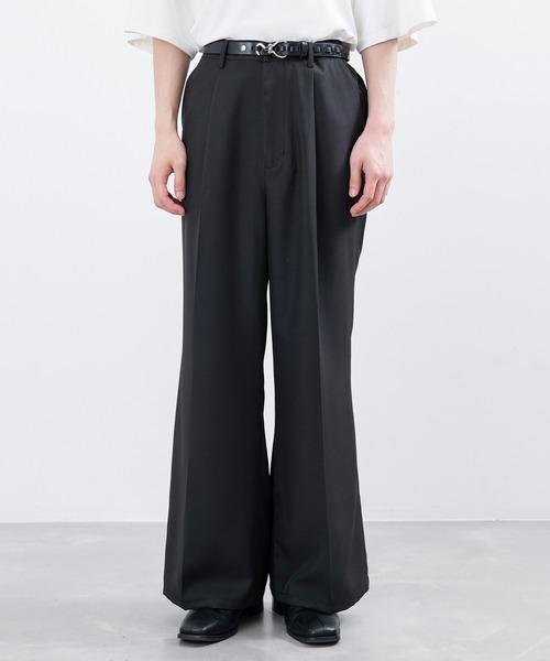 「JUNRED」 スラックス M ブラック メンズ_画像4
