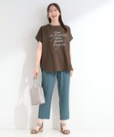 tシャツ 半袖 「洗濯機可/体型カバー」ゆるさ...の詳細画像3