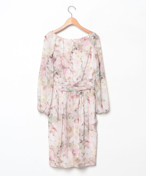 新品 エポカ 花柄ワンピース EPOCA（エポカ） 花柄長袖ワンピース 40 ピンク レディース : ZOZOTOWN