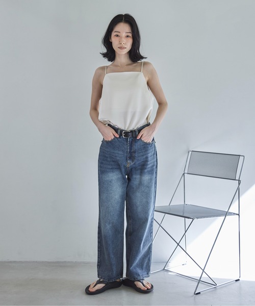 「feepur」 キャミソールブラウス MEDIUM アイボリー レディース_画像2