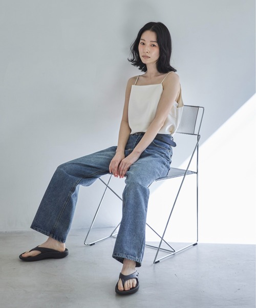 「feepur」 キャミソールブラウス MEDIUM アイボリー レディース_画像8