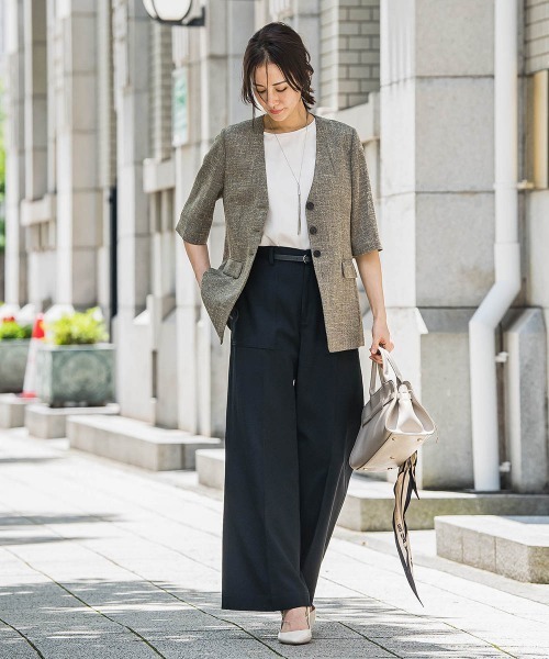 LAUTREAMONT（ロートレアモン） チノパンツ 7号 キャメル レディース 