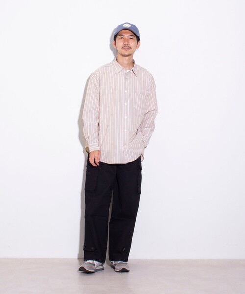 「GLOSTER」 長袖シャツ L ブルー系その他 メンズ_画像4